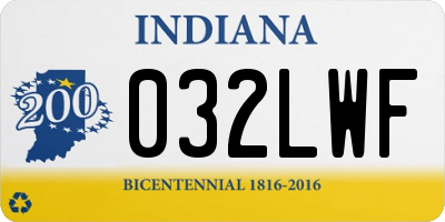 IN license plate 032LWF