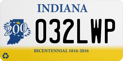 IN license plate 032LWP