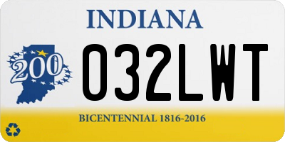 IN license plate 032LWT