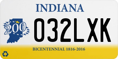 IN license plate 032LXK
