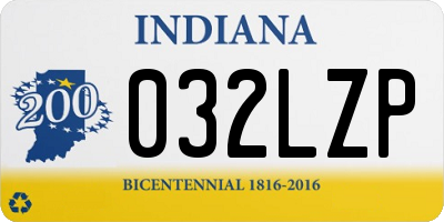 IN license plate 032LZP