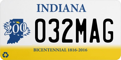 IN license plate 032MAG