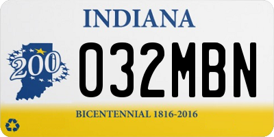 IN license plate 032MBN