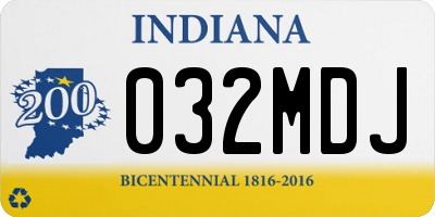 IN license plate 032MDJ