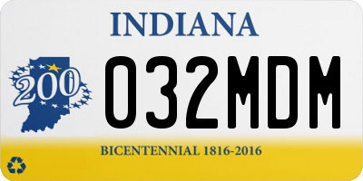 IN license plate 032MDM