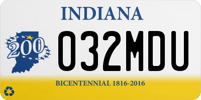 IN license plate 032MDU