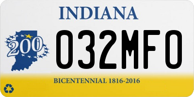 IN license plate 032MFO