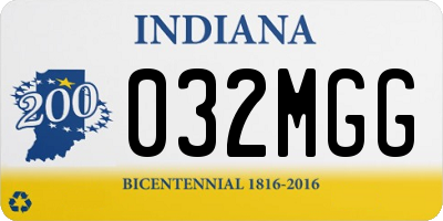 IN license plate 032MGG