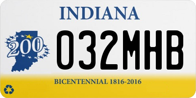 IN license plate 032MHB