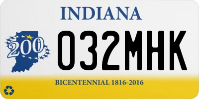IN license plate 032MHK