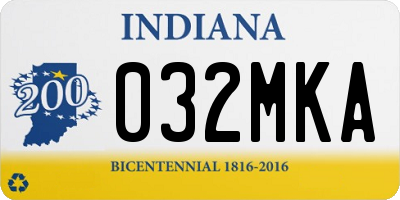 IN license plate 032MKA