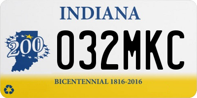 IN license plate 032MKC