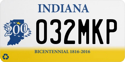 IN license plate 032MKP