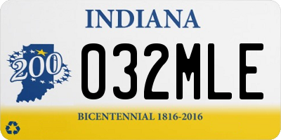 IN license plate 032MLE