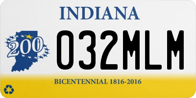 IN license plate 032MLM