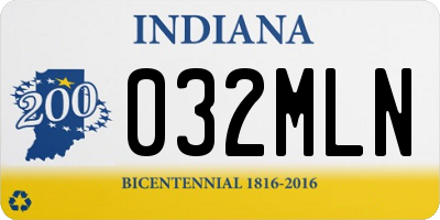 IN license plate 032MLN