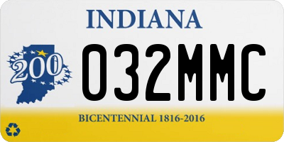 IN license plate 032MMC