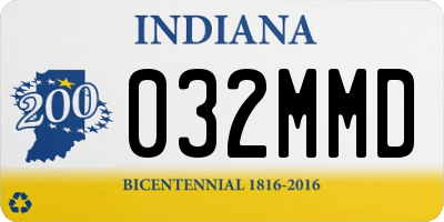 IN license plate 032MMD