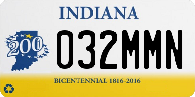IN license plate 032MMN