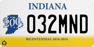 IN license plate 032MND