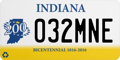 IN license plate 032MNE