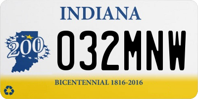 IN license plate 032MNW