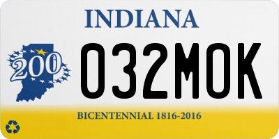 IN license plate 032MOK
