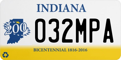 IN license plate 032MPA