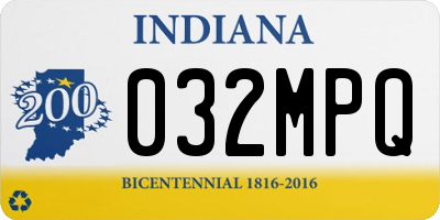IN license plate 032MPQ