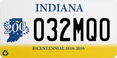 IN license plate 032MQO