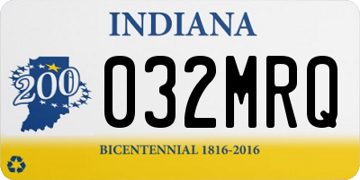 IN license plate 032MRQ
