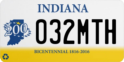 IN license plate 032MTH