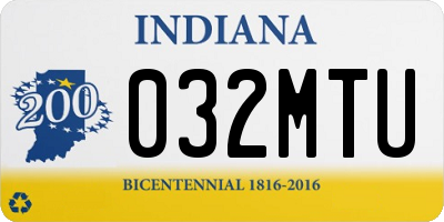 IN license plate 032MTU