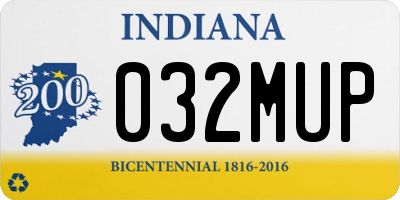 IN license plate 032MUP
