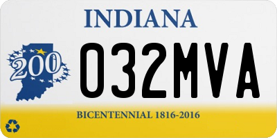 IN license plate 032MVA