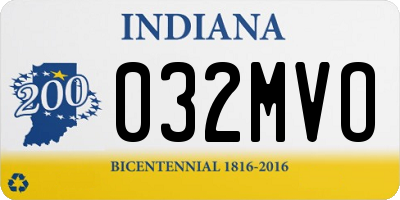 IN license plate 032MVO