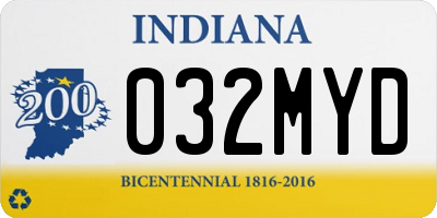 IN license plate 032MYD