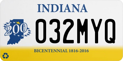 IN license plate 032MYQ