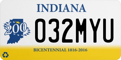 IN license plate 032MYU