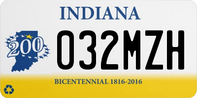 IN license plate 032MZH