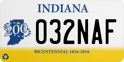 IN license plate 032NAF
