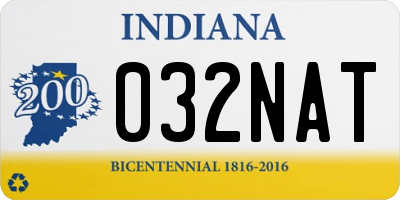 IN license plate 032NAT