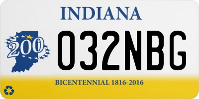 IN license plate 032NBG