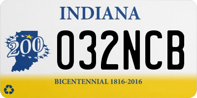 IN license plate 032NCB