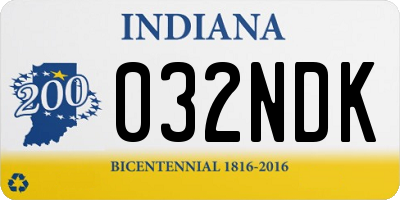 IN license plate 032NDK
