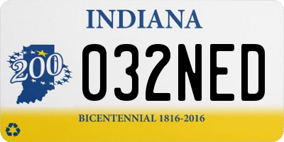 IN license plate 032NED