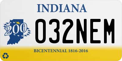 IN license plate 032NEM