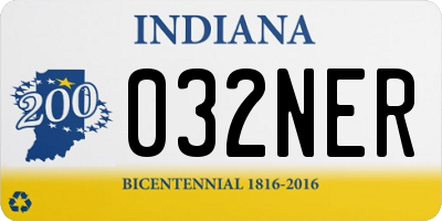 IN license plate 032NER