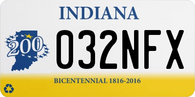 IN license plate 032NFX