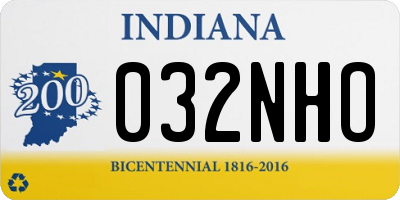 IN license plate 032NHO